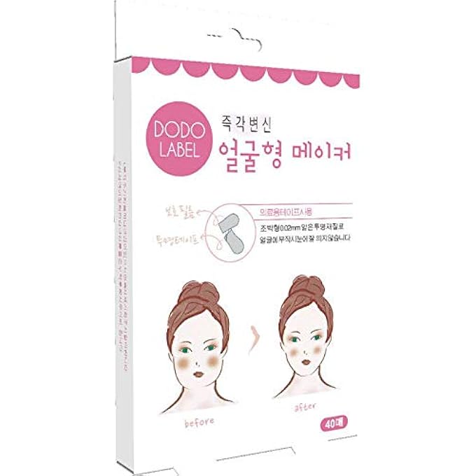 DODO LABEL 40PCS FACE LIFT STICKER THIN FACE STICK FACE ARTIFACT INVISIBLE STICKER LIFT CHIN MEDICAL TAPE MAKEUP FACE LIFT TOOLS HEALTH CARE - Image 1